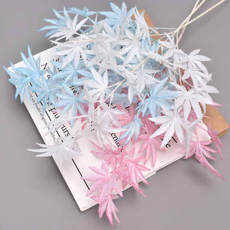 Maple Artificial Leaves Flower Wedding And Event Decor For Photography Home Use