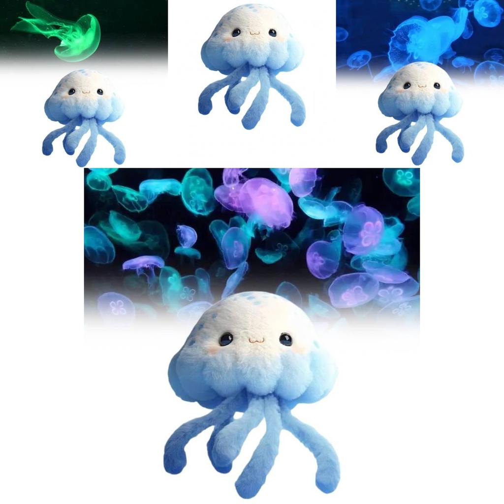 Charming Ocean-inspired Jellyfish Plush Toy Keychain With Soft Sponge Filling For Kids