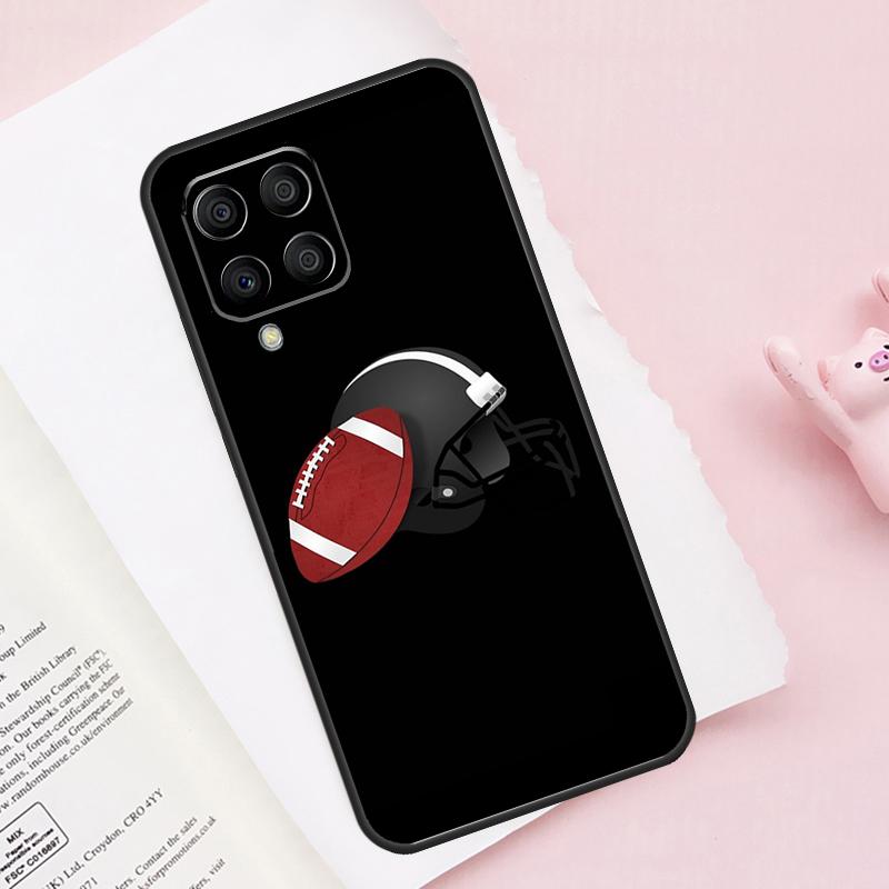 American Football Case For Samsung Galaxy M52 M32 M12 M13 M53 M51 M31 M11 M14 M34 M54 M16 M36 M56 M15 M35 M55
