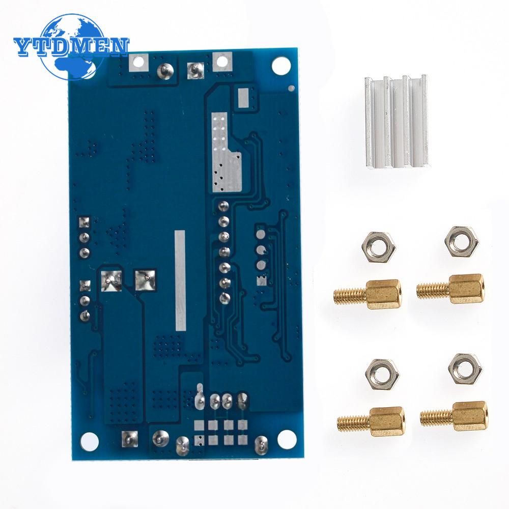 5A XL4015 DC-DC-Wandler Einstellbares Abwärts-Lademodul Abwärtswandler LED-Treiber mit rotem Voltmeter