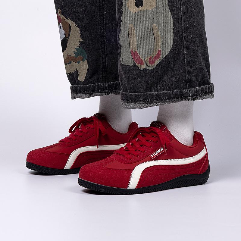 Global racing shoes men's ZHQ3859 autumn Korean version of red functional men's shoes versatile inner height-increasing casual shoes