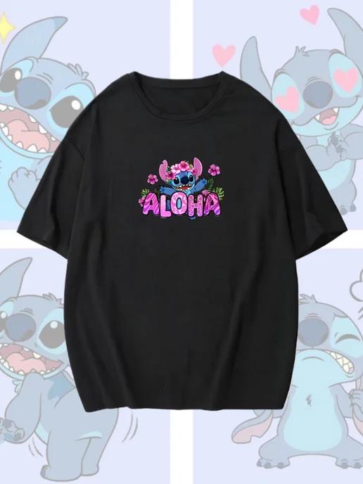 Women’s T-shirt with Lilo & Stitch print XL