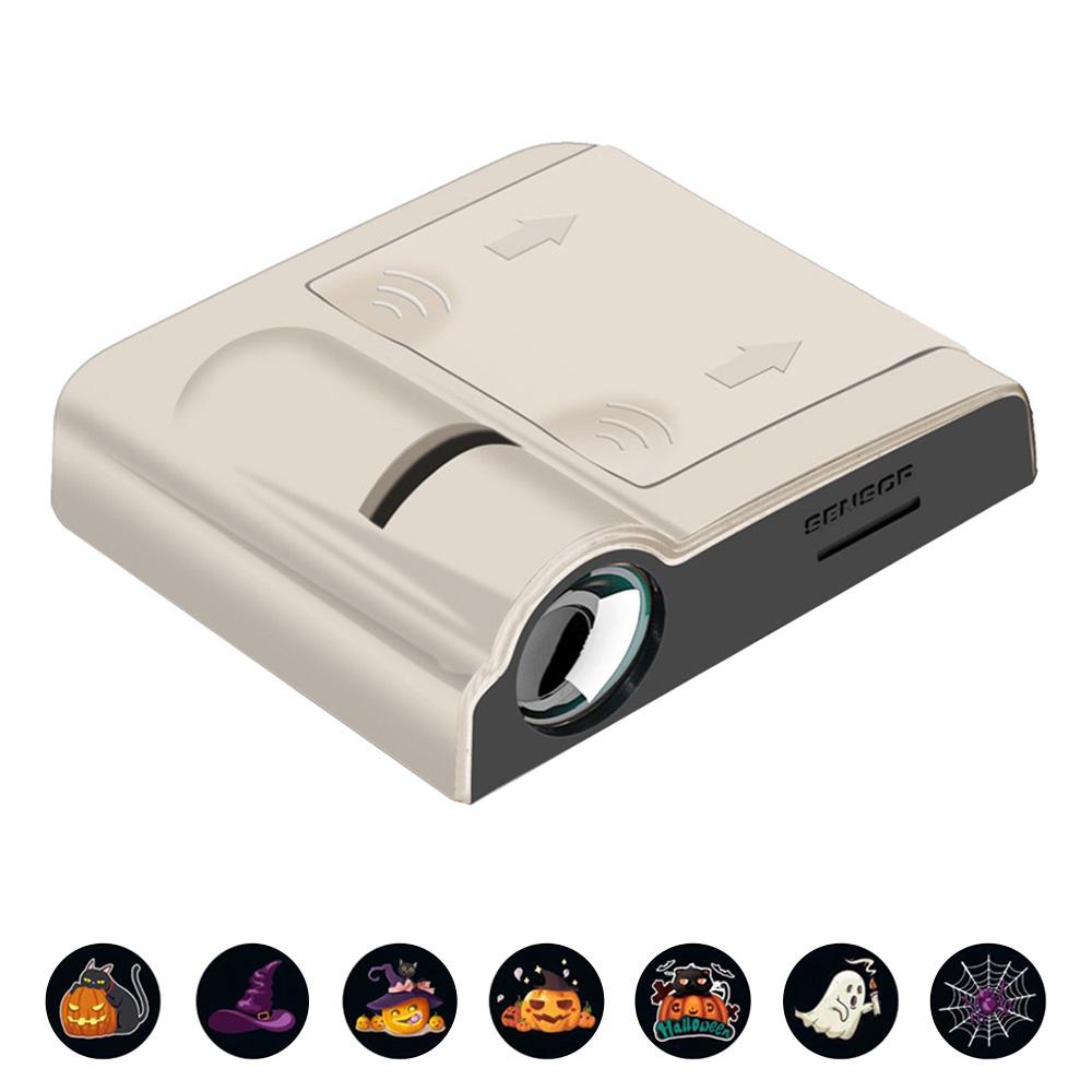 

Проекционная лампа на Хэллоуин с фоновыми световыми листами, атмосферным ночным светом, проектором, лампой для фотосъемки, для украшения дома