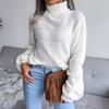 Internet Celebrity Autumn and Winter Turtleneck Long-sleeved Hollow Casual Bottoming Knitted Sweater