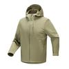 Herr 2025 Mjukskalig Jacka med Huva: Vindtät, Utomhus, Med plusfoder, Casual Bergsklättringsstil