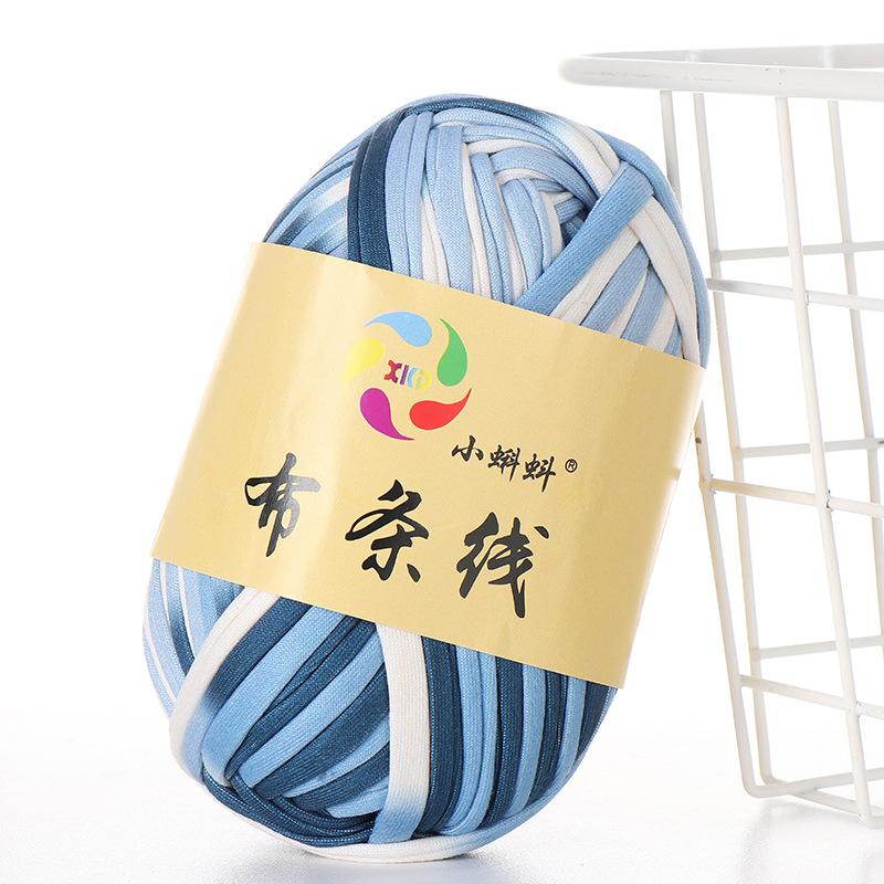 Needlework Knitting Crochet Yarn Printed Fabric Strips Line Colorful Segment Dyed Fabric Strips Line Handmade Diy Knitting Yarn Ball