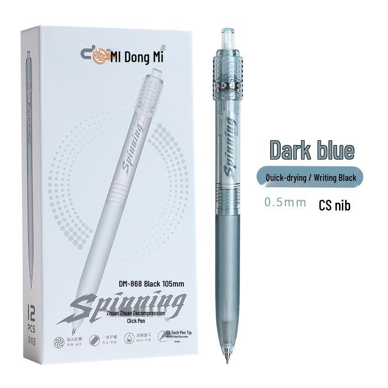 Spin-Spin Decompression Pen 2nd Gen: Creative Quick-Drying Fingertip Spinner Ballpoint for Study