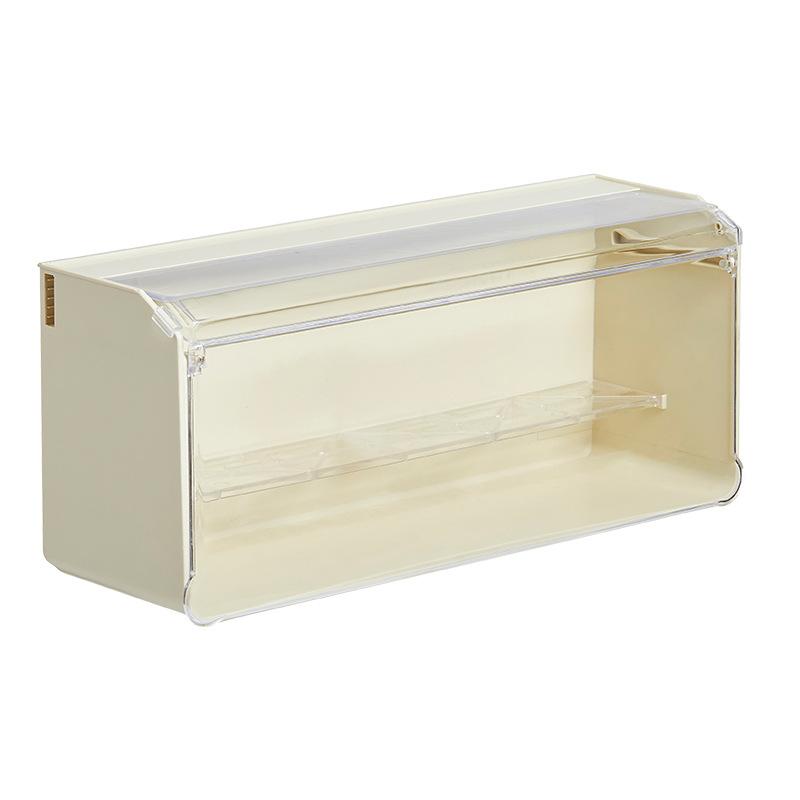 Wall Mounted Storage Box with Light for Action Figures Dustproof Stackable Display Rack Organizer for Blind Box Doll Storage Box