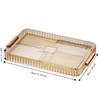 Large Capacity Water Drainage Tea Tray Plastic Material Tea Cup Drain Tray  Home Living Room