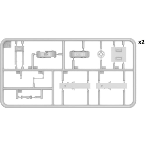 Miniart 1/35 Railroad Crossing and Barrier Plastic Model MA35666 (Diorama)