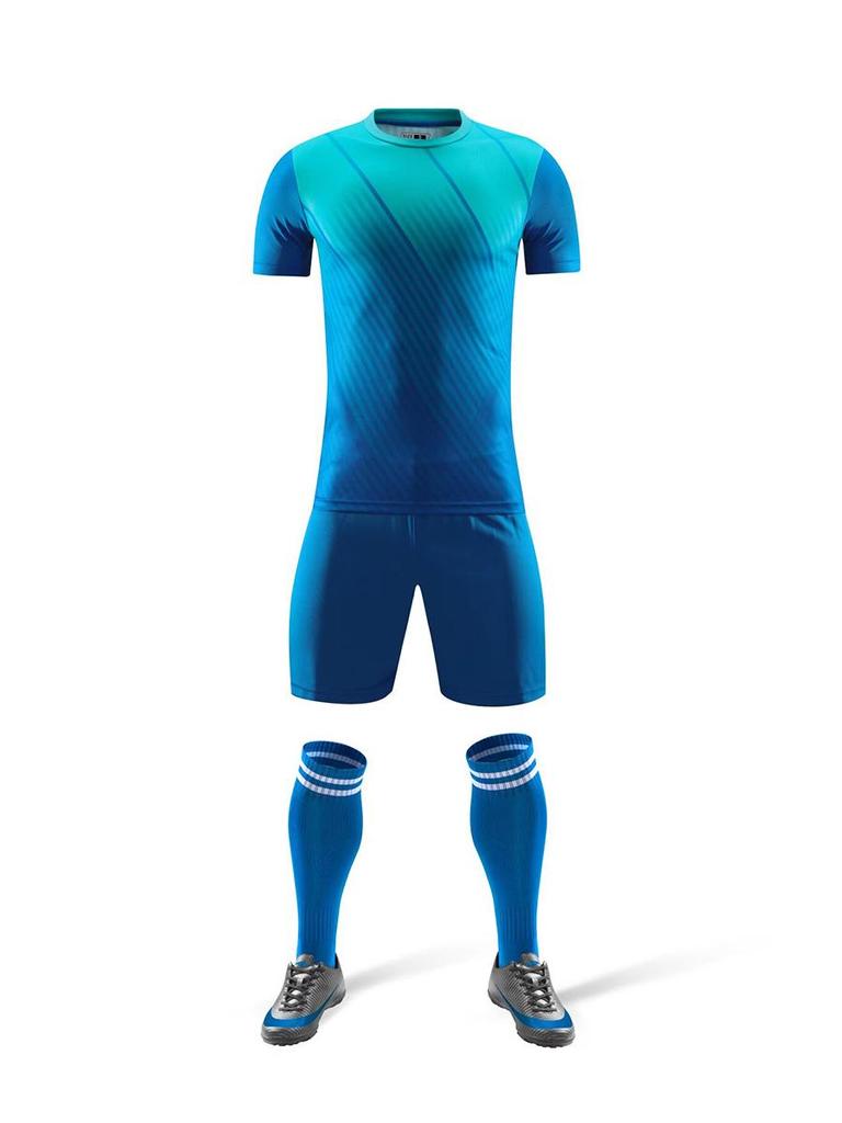 Jugendfußballmannschaftsuniformen - Bedruckte Nummern Kurzarm-Trikotset für Schülerwettkämpfe und Training