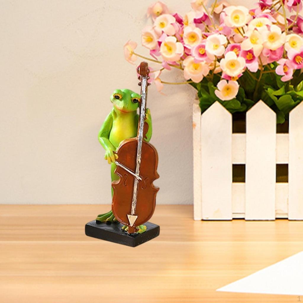 Animal Sculpture Frog Statue Decorative Versatile Gifts Ornament Figurine for Entrance Indoor Table