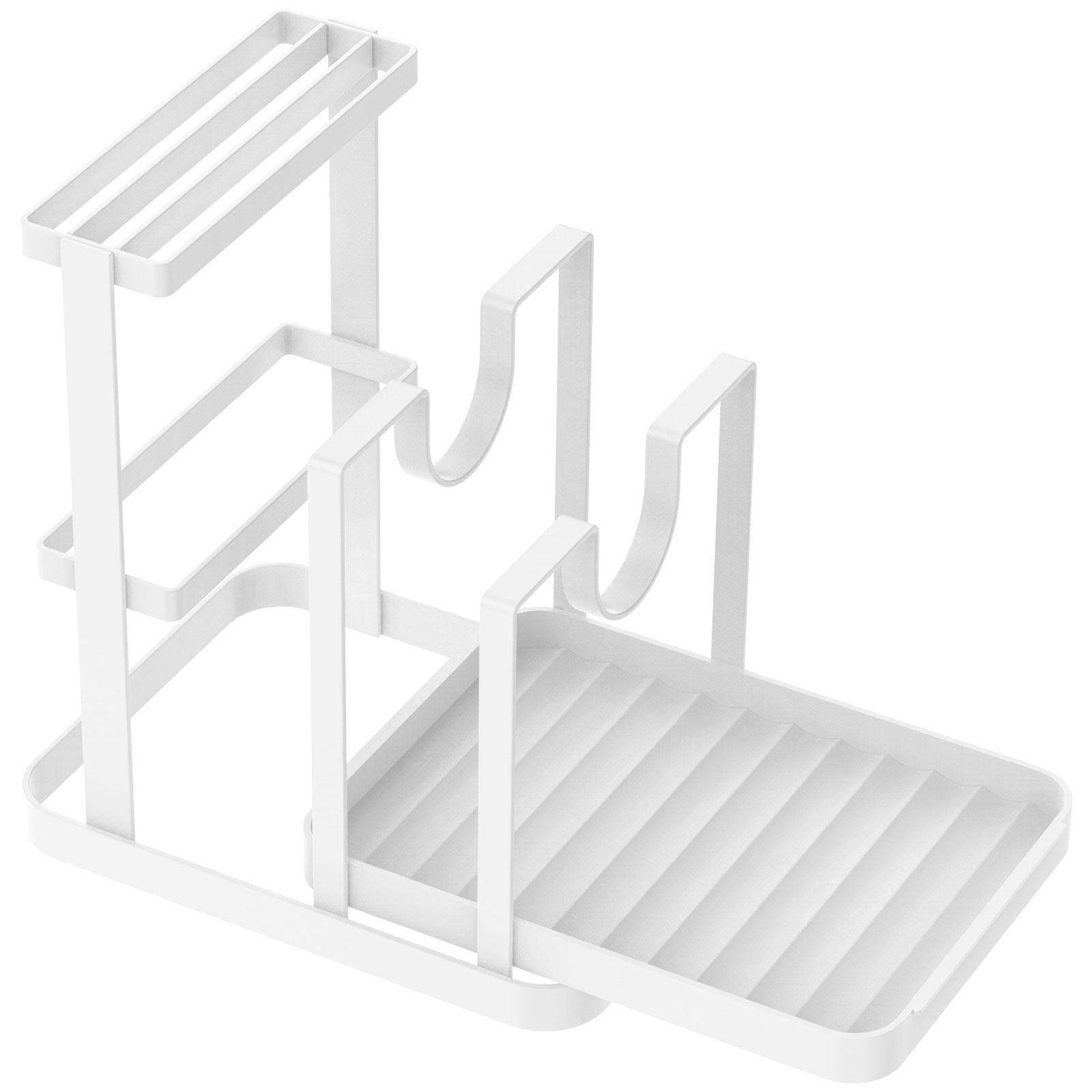 

Держатель для крышки кастрюли Нержавеющая сталь Лопатка Сковорода Крышка кастрюли Стойка для хранения Подставка для ложки и ножа Органайзер кухонной утвари Нескользящий инструмент