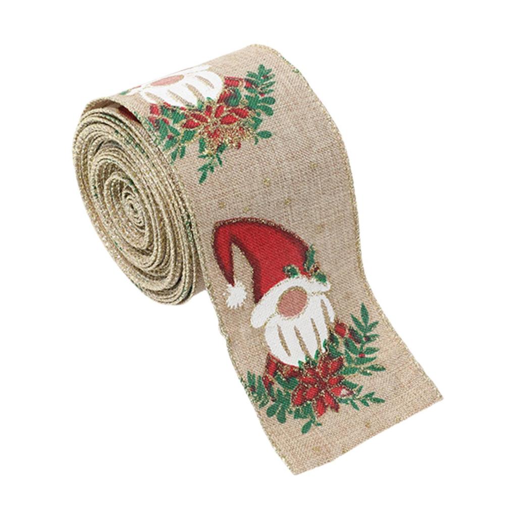 Christmas Ribbon Gift Box Fashionable Holiday Decorative Satin Band for Bouquets Wedding Festivals Sewing Craft Party Favor