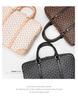 Men's Trendy European & American Large Capacity Business Briefcase: Printed Crossbody & Shoulder Handbag for Laptop.