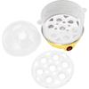 Rapid Electric Egg Cooker - Steamer for Hard Boiled, Poached, Scrambled Eggs & Omelets (2 Layers Yellow)