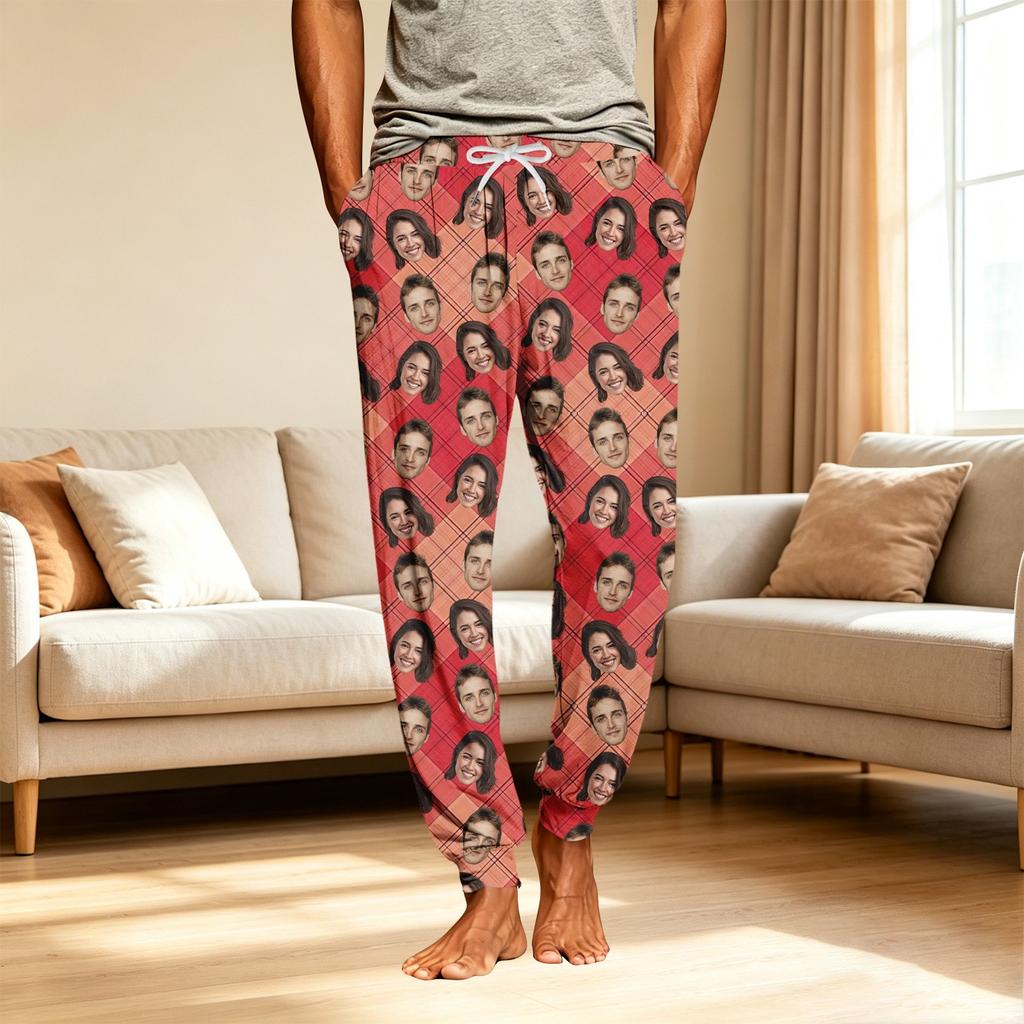 Men's Casual Sleep Pants with Pockets for Home Relaxation