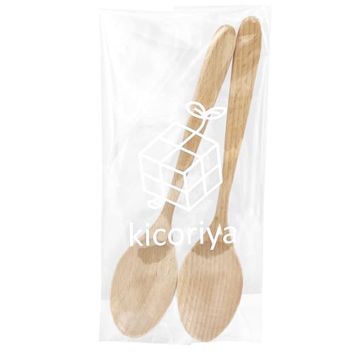kicoriya Set of 2 Wooden Curry Spoons for Dinner
