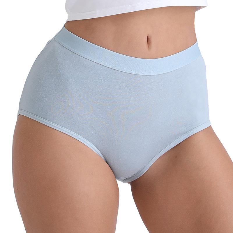 High-Waisted Breathable Cotton Women s Briefs - Moisture-Wicking, Non-Binding, Plus Size Underwear Medium