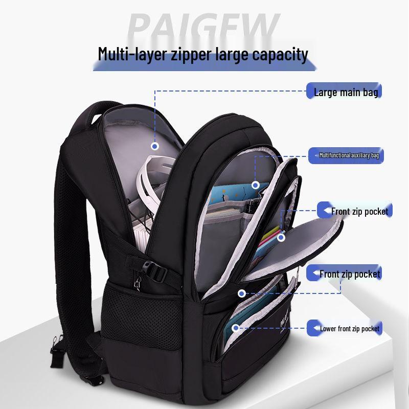 Xiangdun Rückenschützender Rucksack für Jungen & Mädchen - Großes Fassungsvermögen, Lastreduzierendes Design