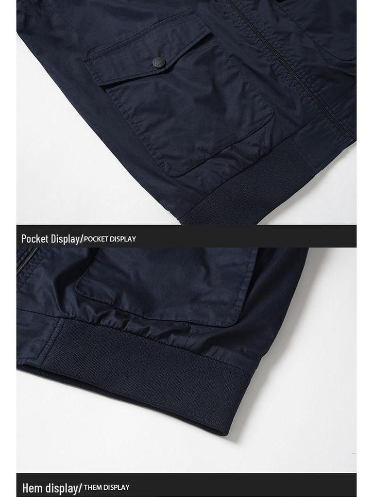 Leadway Nautica Plus Size Men's Business Casual Jacket - Spring/Autumn Loose Fit, Turn-Down Collar.