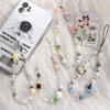 Star Pearl Beaded Phone Chain Phone Charms Anti-Lost Phone Strap Wrist Strap Handmade Mobile Lanyard Women Girls