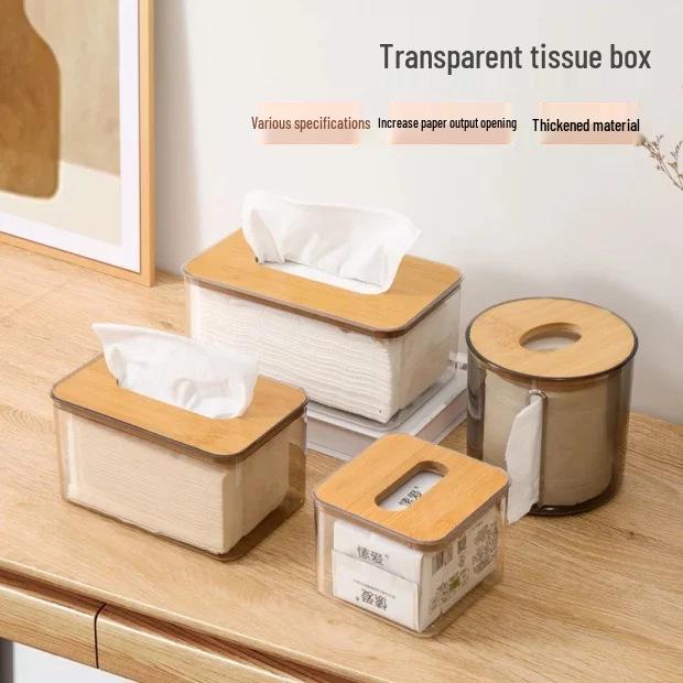 Nordic Transparent Creative Tissue Box for Home, Living Room, and Coffee Table