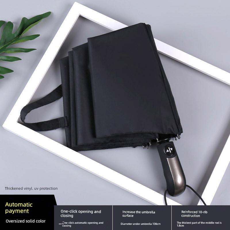 Dual-Purpose Sun and Rain Umbrella for Men and Women, Sun Protection, Uv-Resistant, Portable, Foldable, Fully Automatic, Large Sun Umbrella