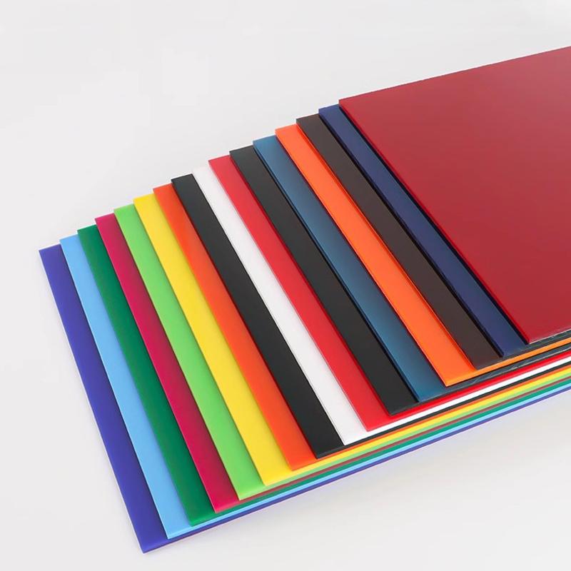1pcs Colorful Acrylic Sheet PMMA Plastic Plate Plexiglass Signs Tinted Sheets For DIY Billboard Laser Cutting Thick 2/3/4/5mm