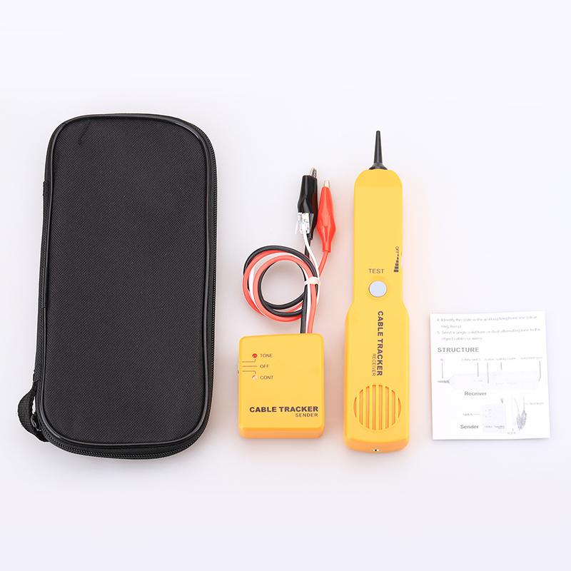 Cable Finder Tone Generator Probe Tracer Wire Tracker Cable Circuit Tester Features Alligator Clips Rj11 Plug Finding Tool