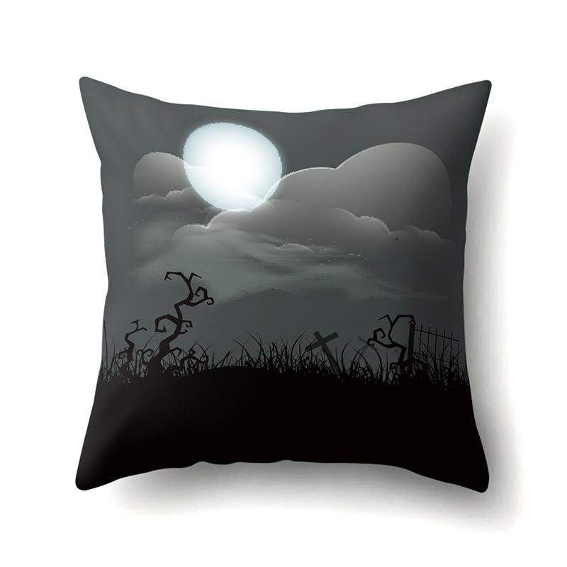 Halloween Polyester Pillowcase Car Pumpkin Sofa Cushion Cover Office Home Living Room Pillowcase