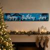 Santa Claus Christmas Banner Festive Ornament Christmas Decoration Xmas Hanging Flag  Indoor