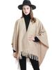 New Imitation Cashmere Women Scarf Autumn Winter Striped Tassel Poncho Wrap Blanket Capa Para Mujer Pashmina Shawl Echarpe Hiver