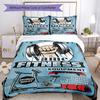 Exercise Fitness Customize Your Name Bedding Set Breathable Duvet Cover With Pillowcases Decorative Bed Linen For Bedroom Home Decoration Birthday Gif