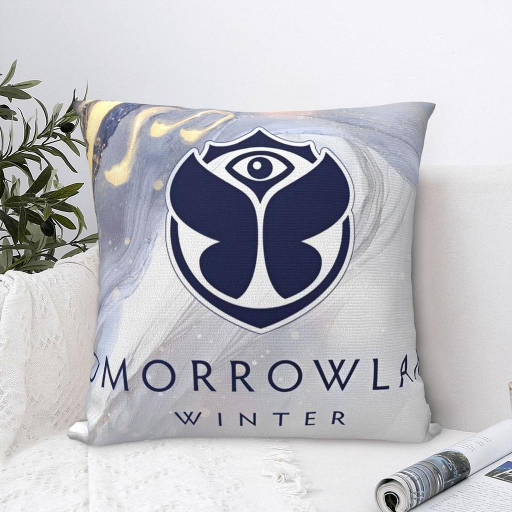 Tomorrowlandd Square Pillowcases Home Winter Music Festival Cushion Cover Cute Decorative Pillow Cover 45*45