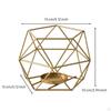 Minimalist Geometric Candle Holder | Modern, Wire Holder, for Tabletop Black