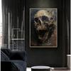 Abstract Horror Skeleton Poster Fantasy Witchy Creepy Festival Canvas Painting Wall Art Halloween Christmas Bedroom Home Decor