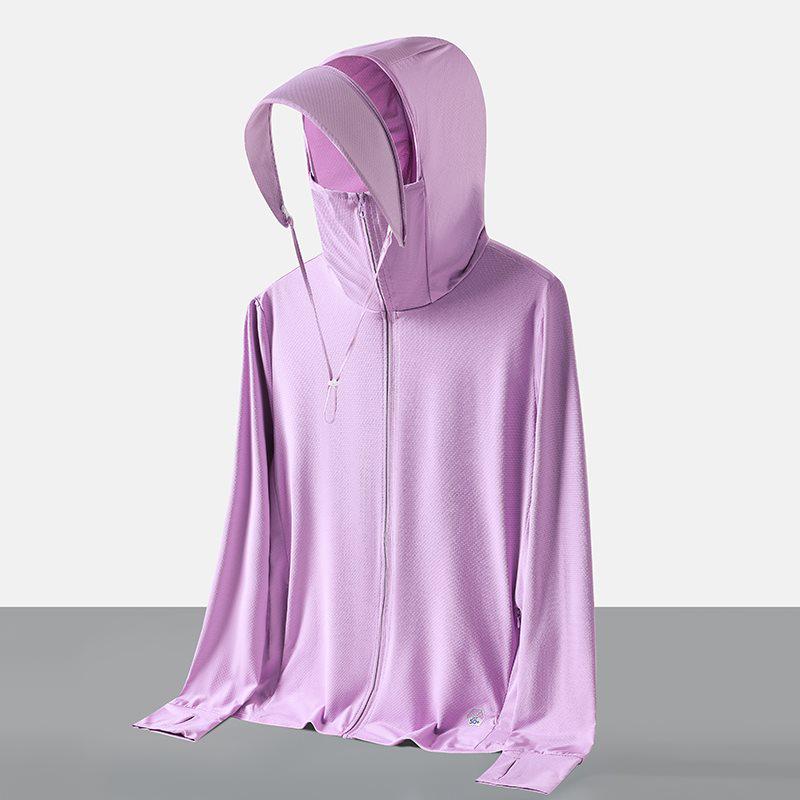 2026 UPF50+ Ice Silk Sun Protection Unisex Lightweight Breathable Summer Outdoor Clothing - Dark
