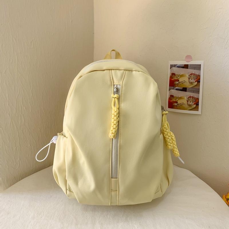 School bag female college students simple niche design sense backpack high value junior high school students leisure travel backpack