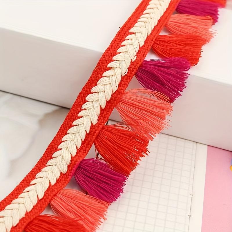 100cm Colorful Ethnic Style Tassels and Lace for DIY Handmade Color Matching Pendants with Accessories