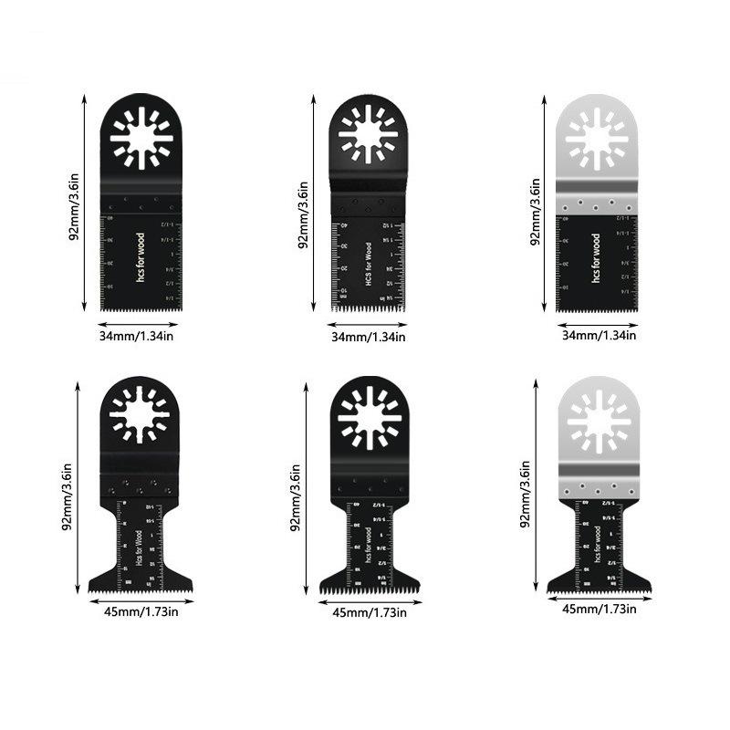 Bimetall-Oszillationssägeblatt 34mm/44mm - Multitool, Multifunktional, Geschlossenes Loch