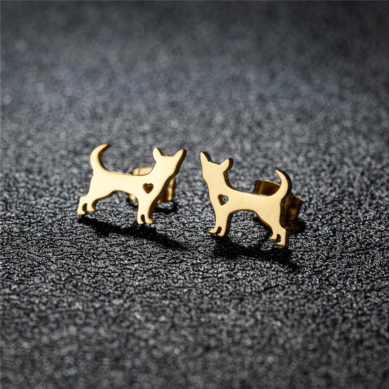 Arrival Chihuahua Dog Earrings for Women Cute Dachshund Studs Animal Earings Love My Pet Jewelry Party Pendientes