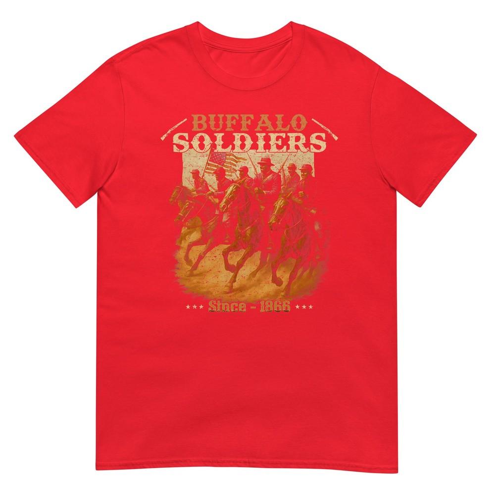 Buffalo Soldiers African American Buffalo Black Culture Tshirt S