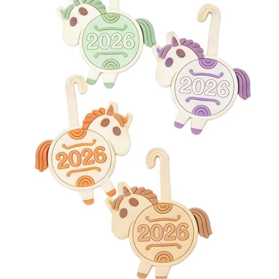 

4 шт. 2026 Підставка під чашку Кінська дупа , термостійка, Рік Коня, дерев яна підставка, для кухонної стільниці, кавової/чайної чашки, прикраса для обіднього столу 13