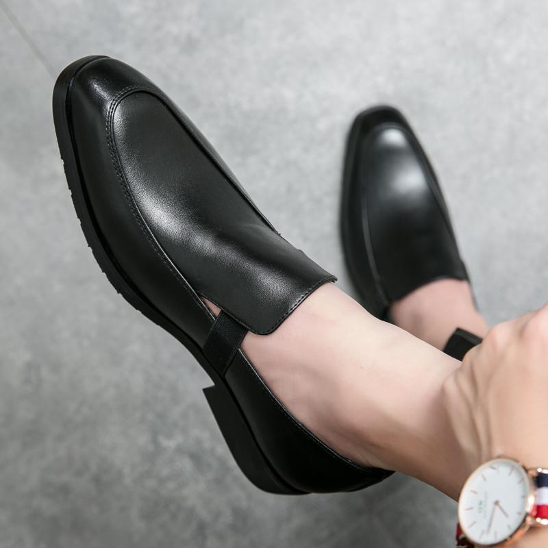 FashionMen Casual Leather Shoes Brand Moccasin Oxfords Driving Shoes Men Loafers Moccasins Dress Shoes For Men New White Italian Shoes
