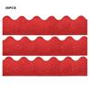30Pcs Glitter Bulletin Board Border 5 Colors Thick Scalloped Classroom Blackboard Poster Frame Edge Decoration Trim DIY Supplies