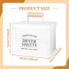 Dryer Sheet Container Organizer Decor Farmhouse Dustproof Accessories Multipurpose Portable Laundry Pod Storage Box for Dorm