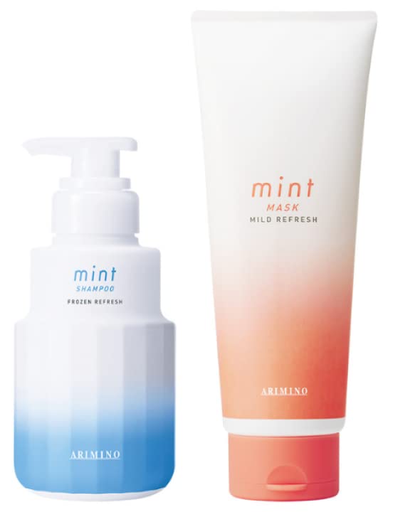 

Arimino Mint Shampoo Frozen Refresh 250mL Mask Mild Refresh 200g Limited [Set] + [2023 Edition]