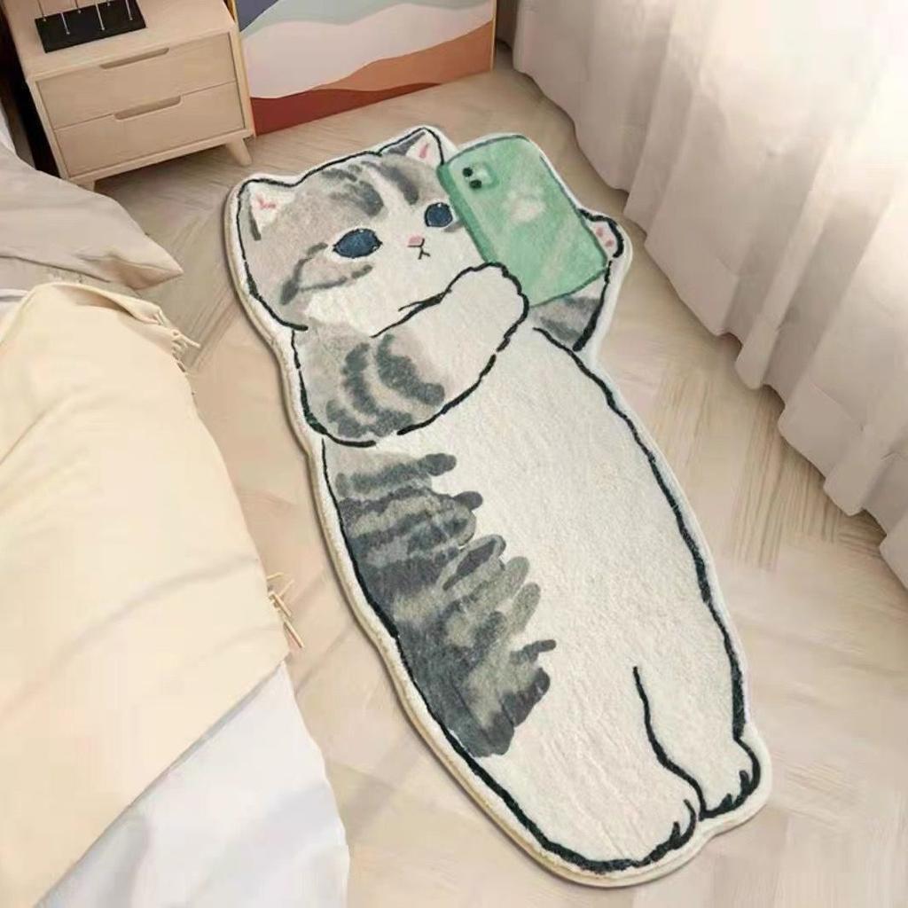 Cartoon Imitation Kaschmir Teppich Schlafzimmer Kinderzimmer Ins Wind Bettdecke Sonderform Balkon Erker Verdickte Tatami Bodenmatte