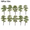 10Pcs Model Trees Ornaments Decoration Railroad Diorama Scenery Plastic Scale Scene For House Living Room Kitchen Decor